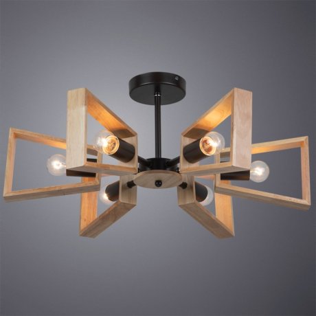 Потолочная люстра на штанге Arte Lamp Brussels A8030PL-6BK