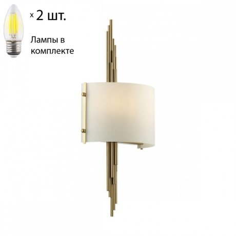 Бра Odeon Margaret с лампочками 5415/2WA+Lamps E27 Свеча