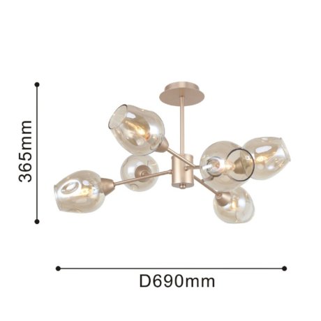 Люстра на штанге F-Promo Tilda с поддержкой Маруся 2658-6U-М
