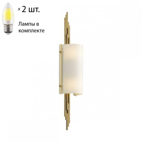 Бра Odeon Margaret с лампочками 5415/2W+Lamps E27 Свеча