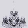 Подвесная люстра Crystal Lux Magnifico SP19 Black/Transparent