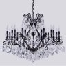 Подвесная люстра Crystal Lux Magnifico SP19 Black/Transparent