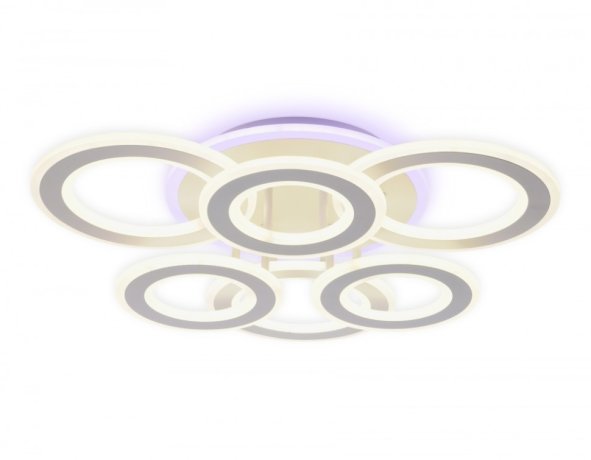Потолочная диммируемая люстра с пультом ДУ Ambrella light FA8805 WH