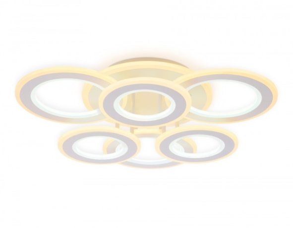 Потолочная диммируемая люстра с пультом ДУ Ambrella light FA8805 WH