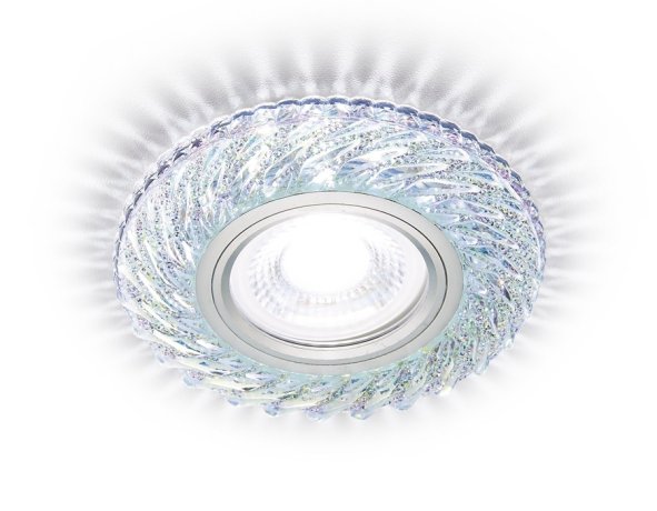 Встраиваемый светильник с LED подсветкой Ambrella light Light LED S295 PR/WH