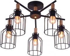 Потолочная люстра Escada 469/5PL E27*60W Black TEXAS