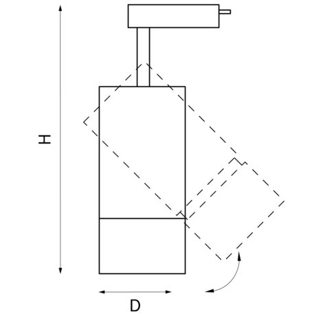 Однофазный LED светильник 20W 3000К для трека Volta Lightstar 229236