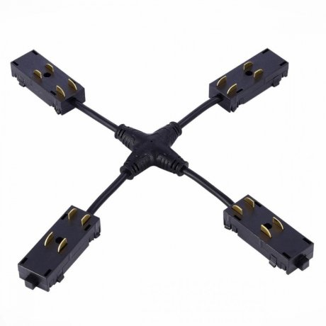 Коннектор X-образный для однофазного шинопровода ST Luce Skyline 220 ST015.422.20