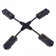 Коннектор X-образный для однофазного шинопровода ST Luce Skyline 220 ST015.422.20