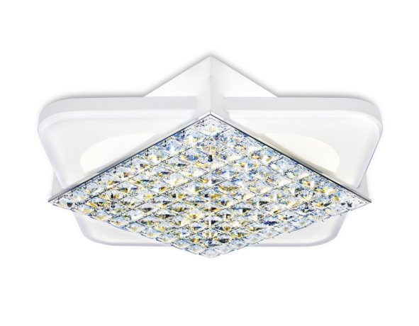 Потолочная светодиодная люстра с ПДУ Ambrella light Modern Acrylic FA124
