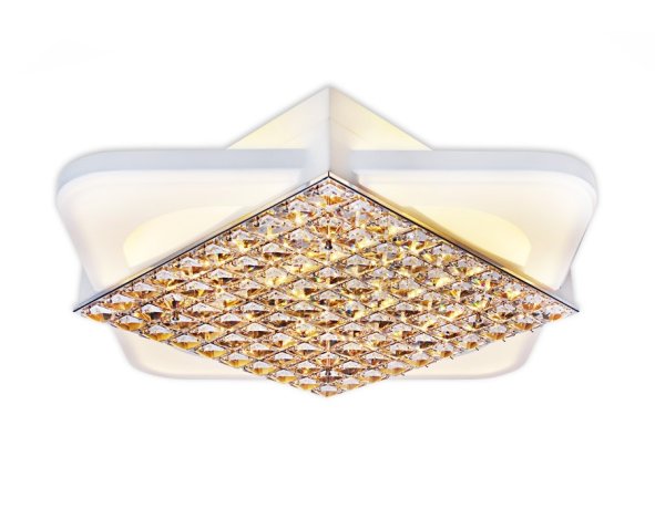 Потолочная светодиодная люстра с ПДУ Ambrella light Modern Acrylic FA124