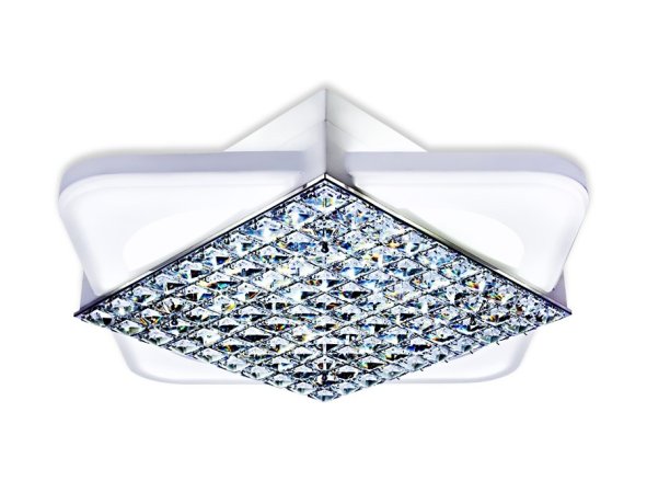 Потолочная светодиодная люстра с ПДУ Ambrella light Modern Acrylic FA124