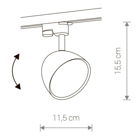 Однофазный светильник для трека Nowodvorski Profile Vespa 8824