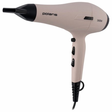 Фен POLARIS PHD 2600AСi Salon Hair, 2600 Вт, 2 скорости, 3 температурных режима, ионизация, розовый пепел, 64278, PHD 2600ACi (456753)
