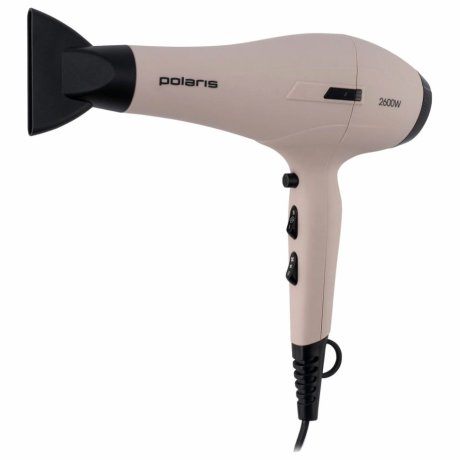 Фен POLARIS PHD 2600AСi Salon Hair, 2600 Вт, 2 скорости, 3 температурных режима, ионизация, розовый пепел, 64278, PHD 2600ACi (456753)