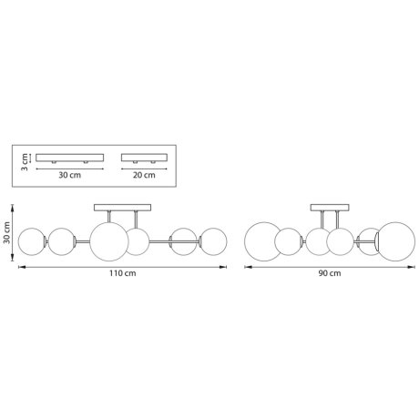 Потолочная люстра Lightstar с поддержкой Алисы, Croco 815380