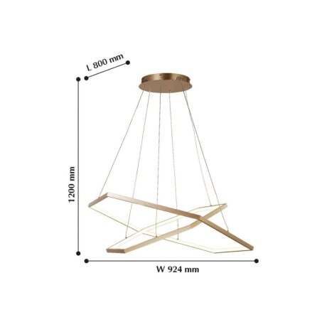 Подвесная светодиодная люстра Favourite Hexagon с поддержкой Алиса 2103-14P-A
