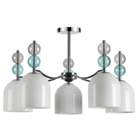 Люстра на штанге с лампочками Lumion Gillian 5235/5C+Lamps E14 Свеча