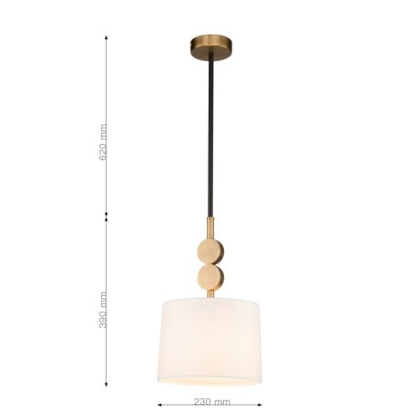 Подвесной светильник с лампочкой Favourite Roshe 2624-1P+Lamps E14 Свеча