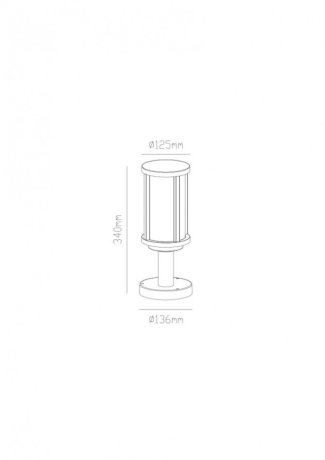 Наземный фонарь Arte lamp Toronto A1036FN-1BK