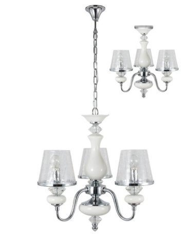 Подвесная люстра Crystal Lux с лампочками Betis SP-PL3+Lamps E14 P45
