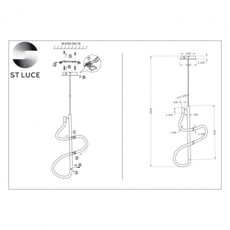 Подвесной светильник ST Luce Sagrato SL6102.303.16