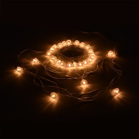 5м. Электрогирлянда ''Бриллианты'' 25LED (теплый) IP20 Vegas 55083