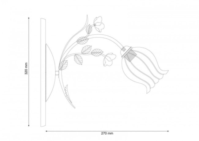 Fiori Di Rose W106.1 Бра Lucia Tucci