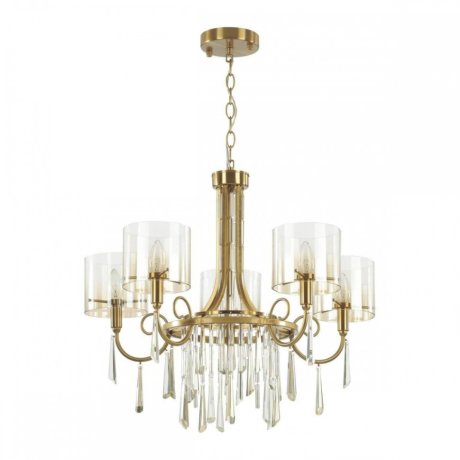 Подвесная люстра Odeon Nicole с лампочками 4886/5+Lamps E14 Свеча