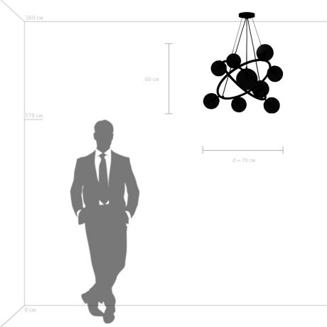 Подвесная люстра Lightstar с поддержкой Алисы, Croco 815390