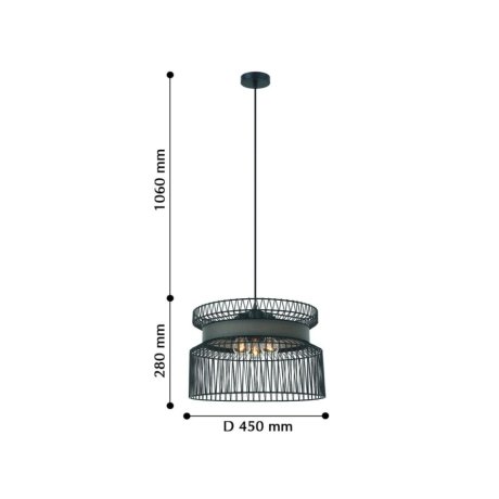 Подвесная люстра Favourite Korb с поддержкой Алиса 2363-2P-A