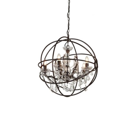 Подвесная люстра с лампочками Favourite Orbit 1834-5P+Lamps E14 Свеча