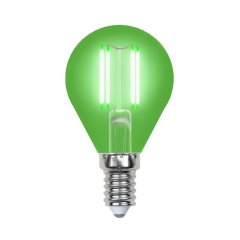 Светодиодная лампа E14 5W (зеленый) Air Uniel LED-G45-5W-GREEN-E14 GLA02GR (UL-00002987)