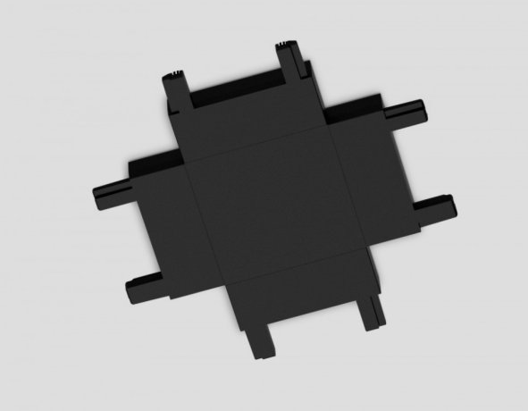 Коннектор X-образный для накладного шинопровода Magnetic Ultra Slim Ambrella light TRACK SYSTEM GV1127