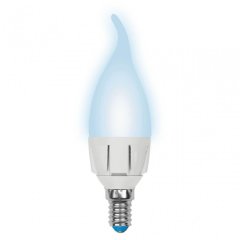 Лампа светодиодная (UL-00002415) Uniel E14 7W 4000K матовая LED-CW37 7W/NW/E14/FR PLP01WH