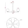 Люстра на штанге Freya Marble FR5230PL-06BS