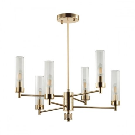 Люстра на штанге с лампочками Lumion Kamilla 5274/6C+Lamps E14 Свеча