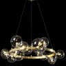 Подвесная люстра Crystal Lux AGATA SP15 V2 GOLD/TRANSPARENTE