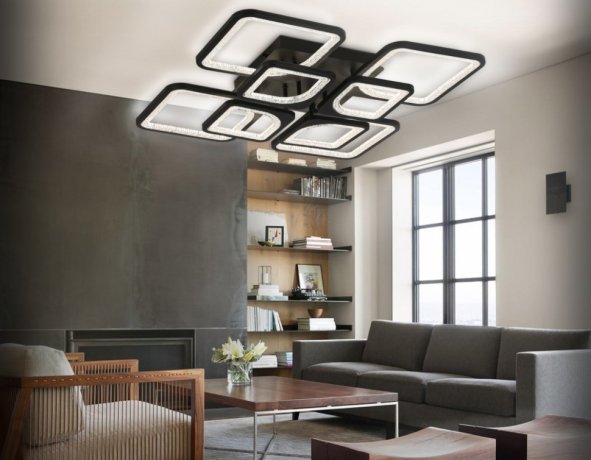 Потолочная диммируемая люстра с пультом ДУ Ambrella light Original FA4424