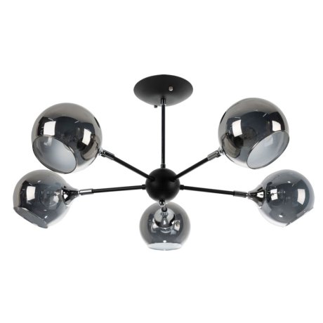 Люстра на штанге Arte lamp Lagos с поддержкой Маруся A2708PL-5BK-М