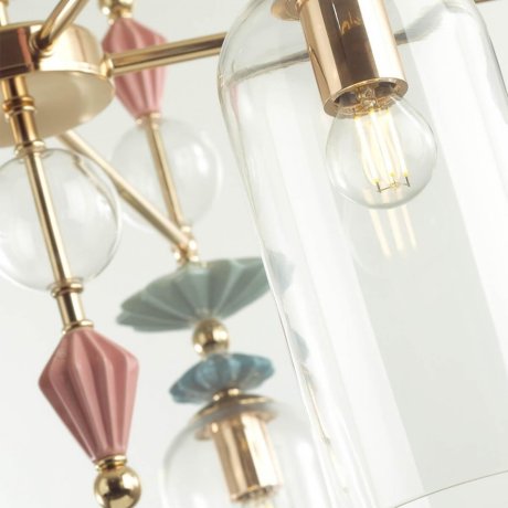 Люстра на штанге Odeon Light Bizet с поддержкой Маруся 4855/3C-М