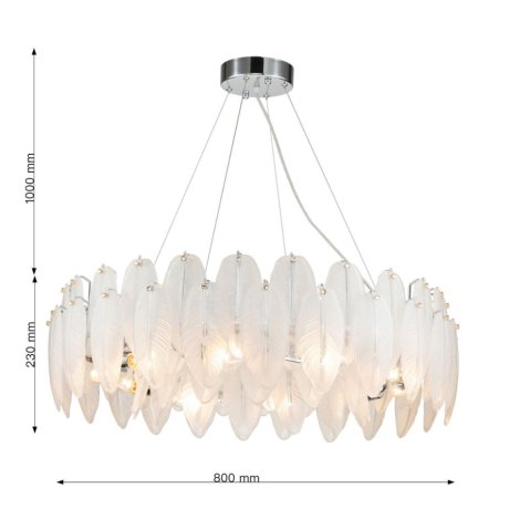 Подвесная люстра с лампочками Favourite Beluta 3018-10P+Lamps E14 Свеча