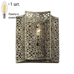 Настенный  светильник с лампочкой Favourite Bazar 1624-1W+Lamps E14 Свеча