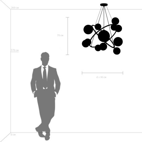 Подвесная люстра Lightstar с поддержкой Алисы, Croco 815410