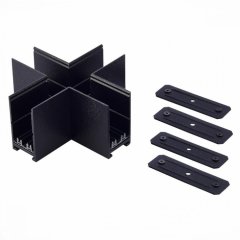 Соединитель X-образный для однофазного шинопровода ST Luce Skyline 220 ST015.422.21