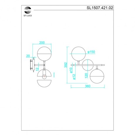 Бра ST Luce Albero SL1507.421.02