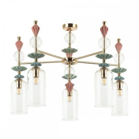 Люстра на штанге Odeon Light Bizet с поддержкой Маруся 4855/5C-М