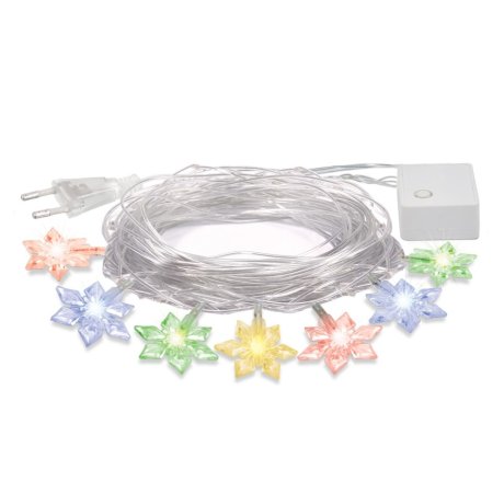 10м. Электрогирлянда ''Цветочки'' 80LED (RGB) IP20 Vegas 55084