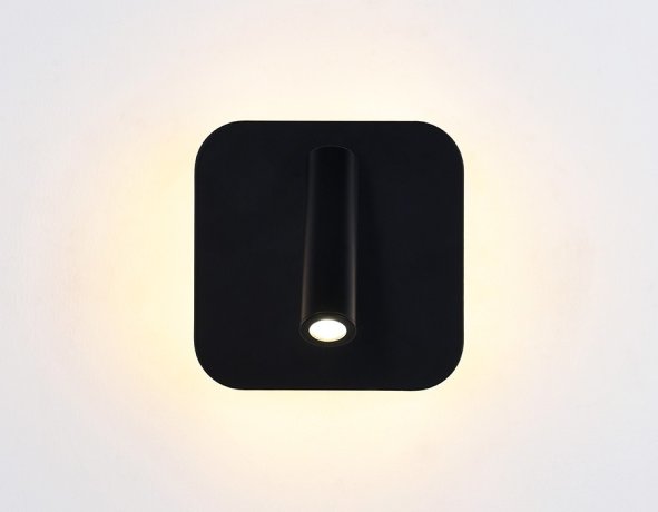 FW253 BK/S Настенный поворотный светодиодный светильник с выключателем Ambrella light Sota