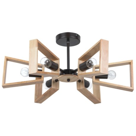 Потолочная люстра на штанге Arte Lamp Brussels с поддержкой Маруся A8030PL-6BK-М